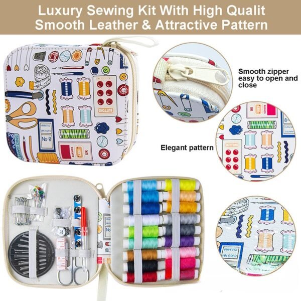 #112180 Multifunctional printing PU Sewing kit 100set/CTN - 图片 6